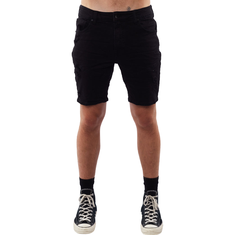 SILENTTHEORY SOHO SHORT TRASHED BLACK DUKE STORE