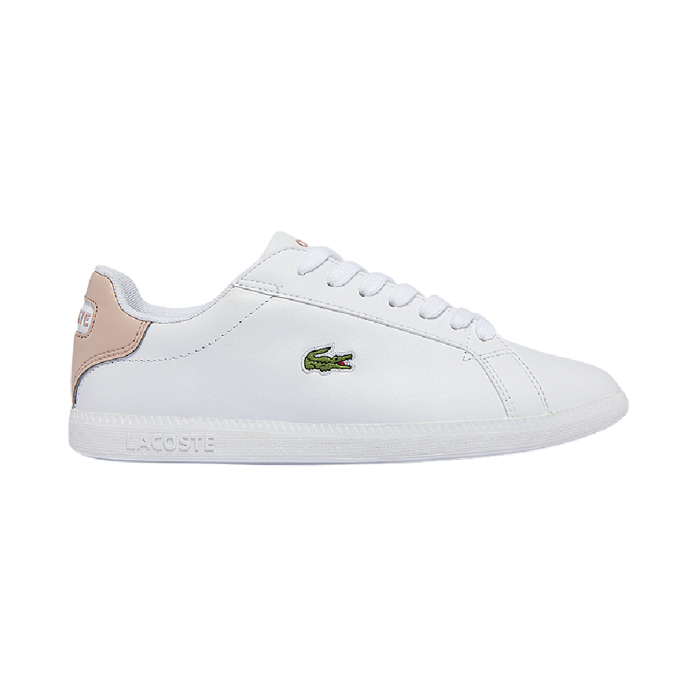 LACOSTE GRADUATE BL 21 1 SFA WHT LT PINK DUKE STORE
